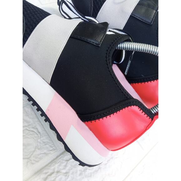 Steve Madden Women's Antics ANTI01AS1 Black Red Sneaker Shoes Size 7 M - Picture 7 of 8